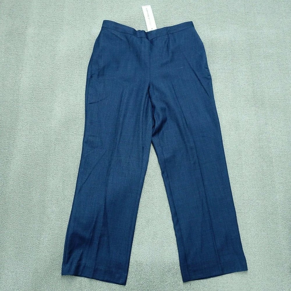 Alfred Dunner Navy Flare Pants